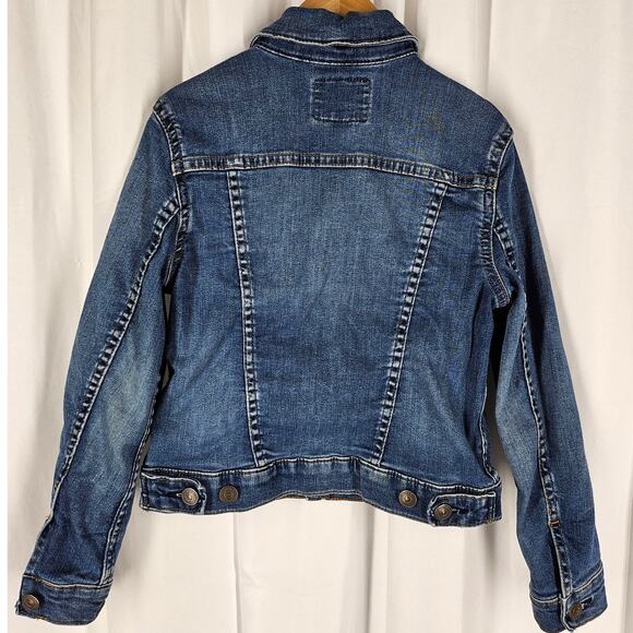 POLO RALPH LAUREN GIRLS AUTHENTIC BLUE DENIM GOODS TRUCKER JACKET – SIZE 7 – - Picture 2 of 11